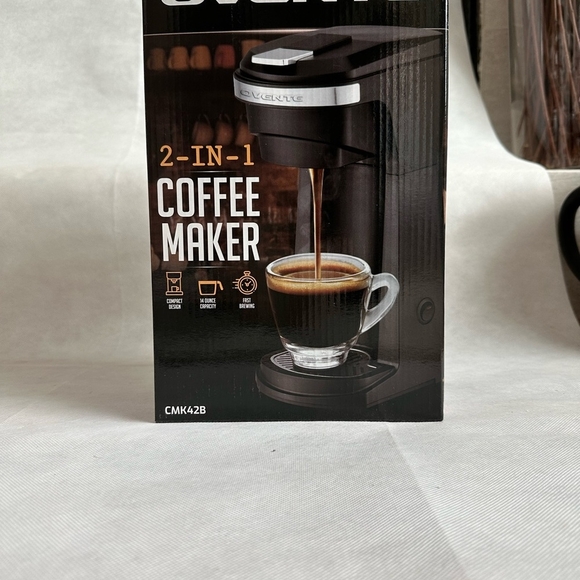 NIB COFFEE Maker OVENTE 2-IN-1 COMPACT COFFEE MAKER Fast Brewing COFFEE MAKER - Picture 4 of 7